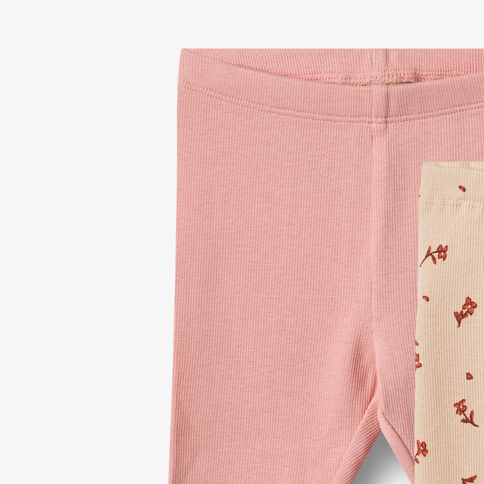 2 Leggings Jules - rose water flowers