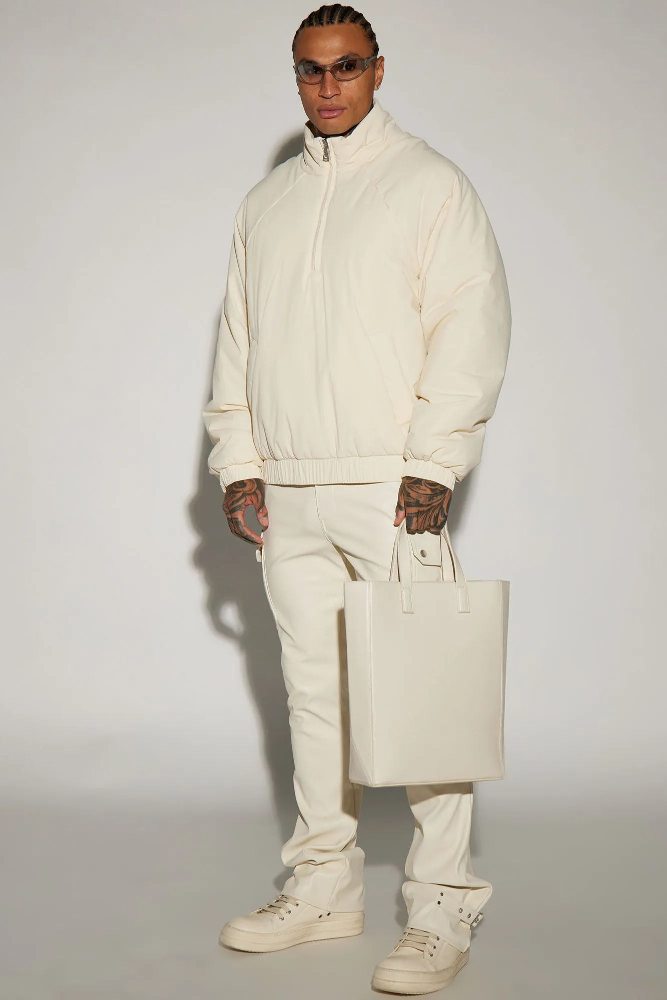 Belcher Padded Nylon Anorak - Off White