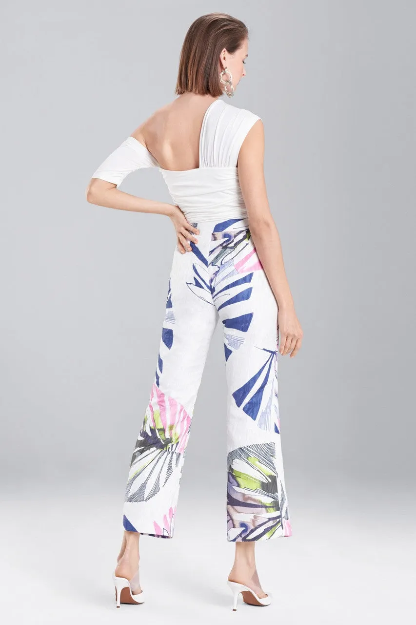 Botanical Palms Jacquard Pants