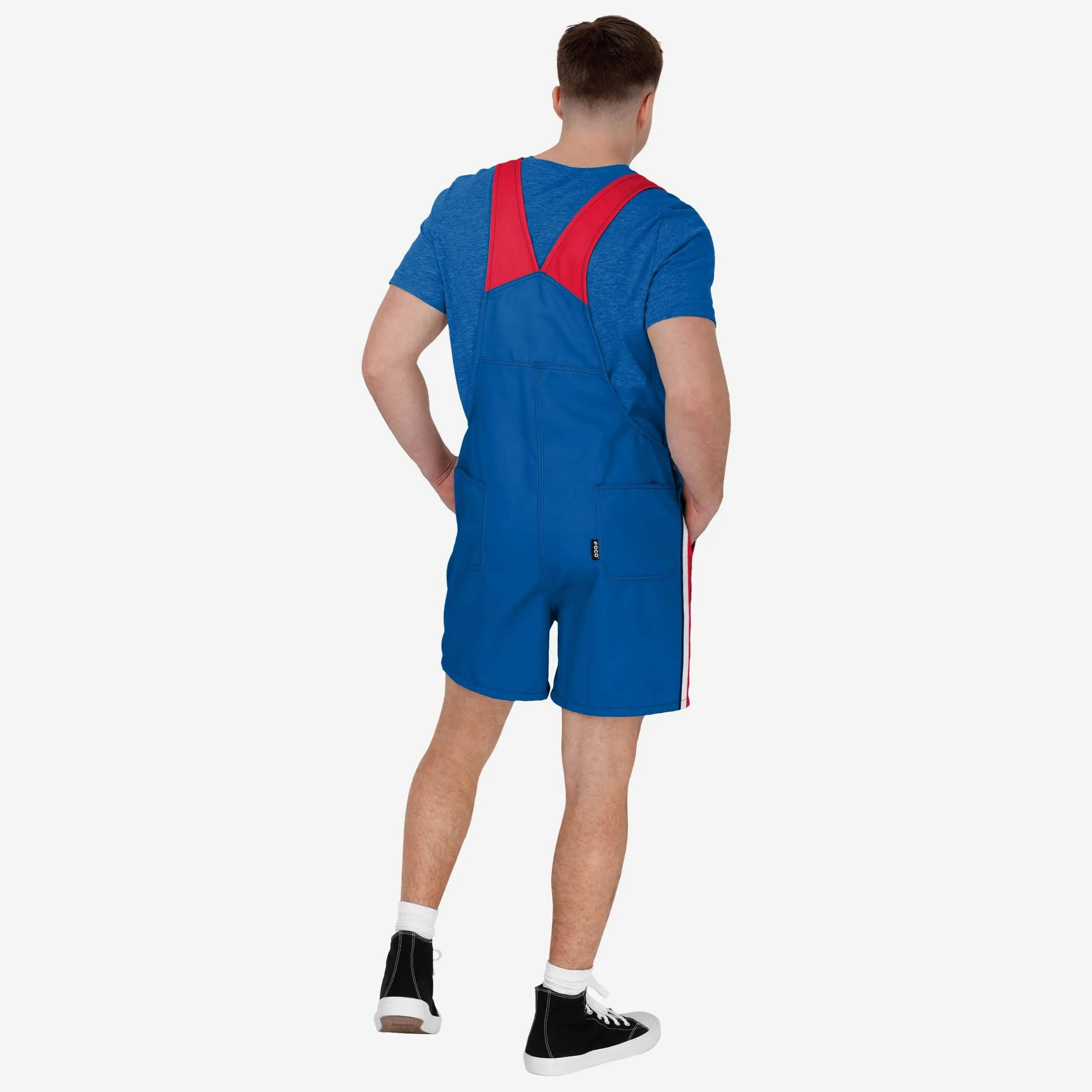 Buffalo Bills Mens Team Stripe Bib Shortalls