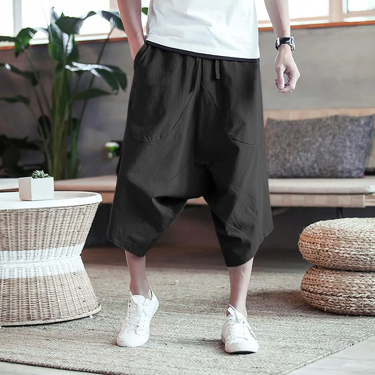 Cargo Pants for Men Relaxed Fit Pants Casual Mens Fashion Cargo Pants Casual Cotton Tapered Stretch Twill Drawstring