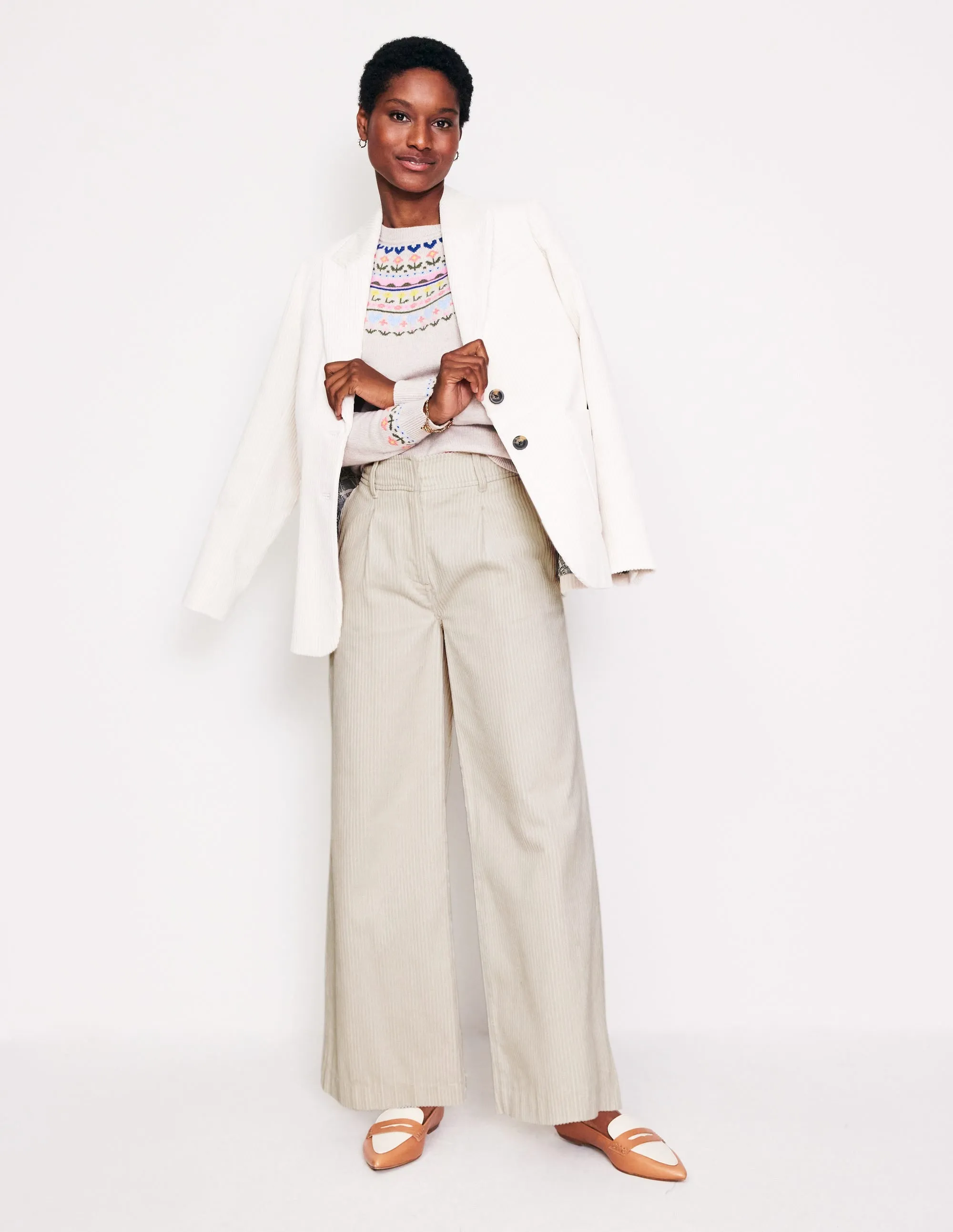 Chiswick Cord Trousers-Vanilla