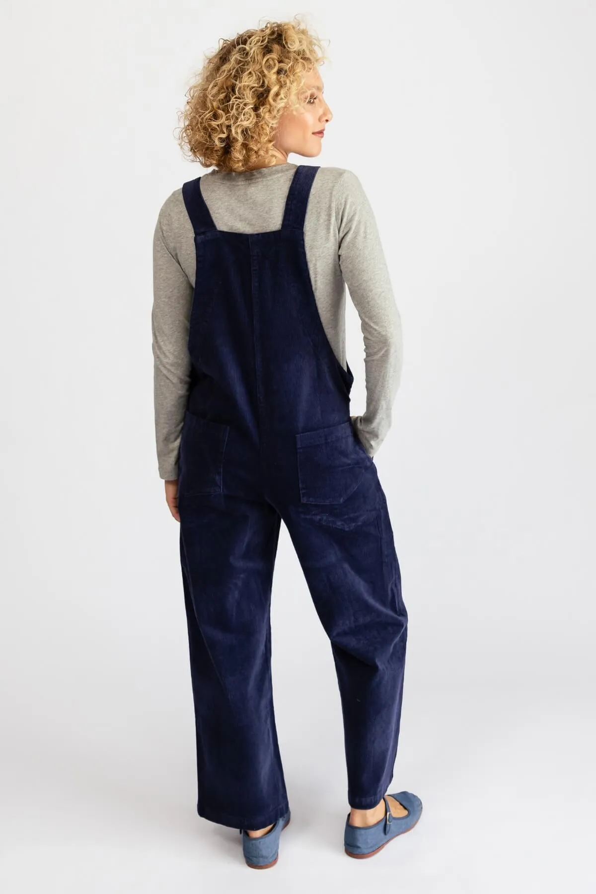 Corduroy Overalls - Prussian Blue