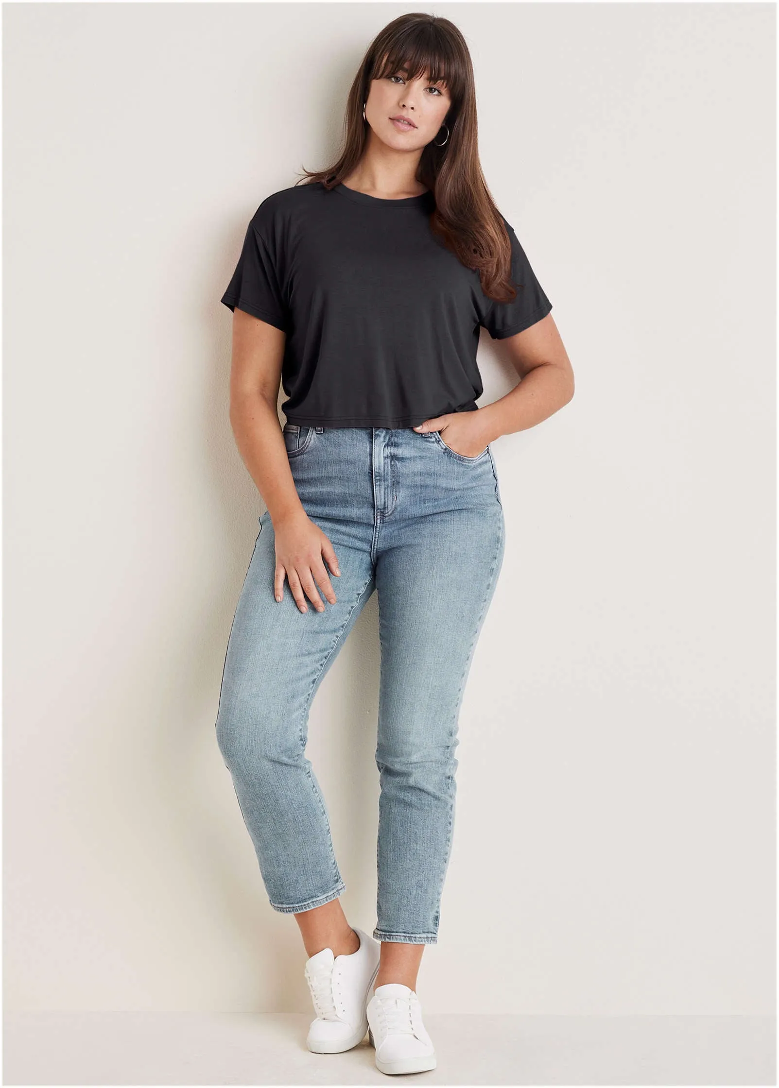 Crew Neck Tee - Black