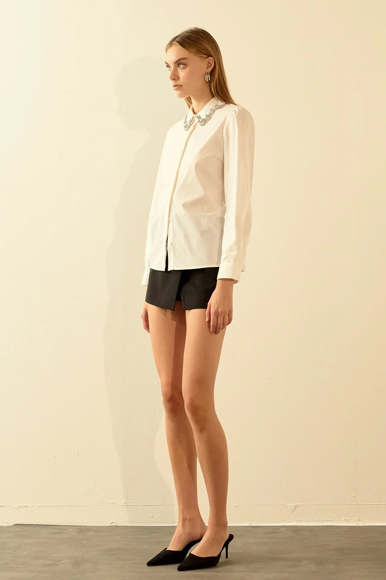 Endless Rose - Rhinestone Detailed Shirt