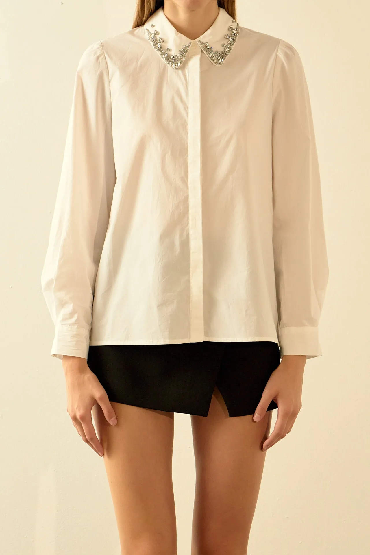 Endless Rose - Rhinestone Detailed Shirt