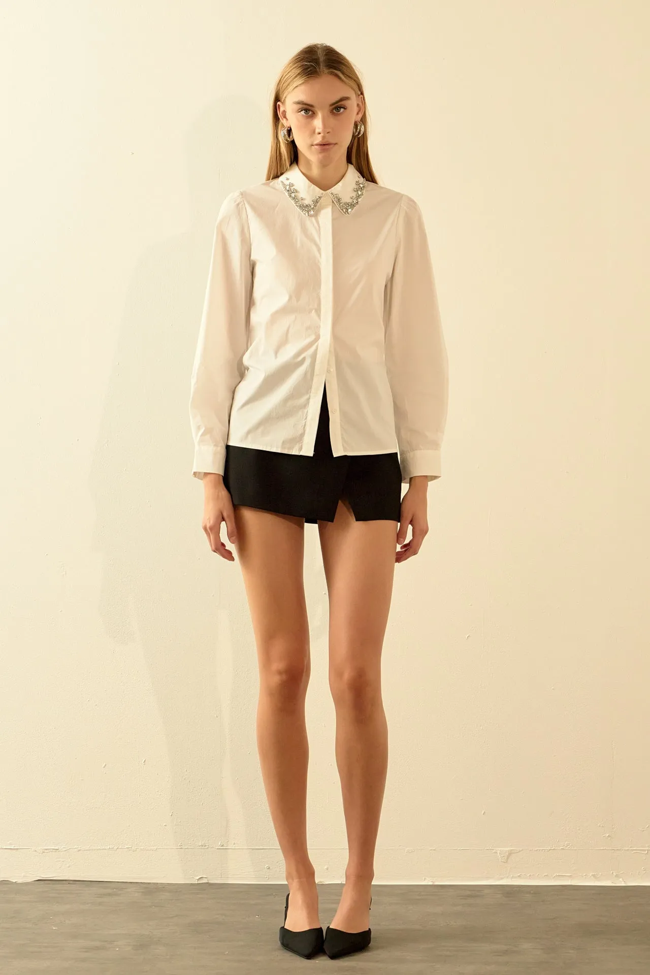 Endless Rose - Rhinestone Detailed Shirt
