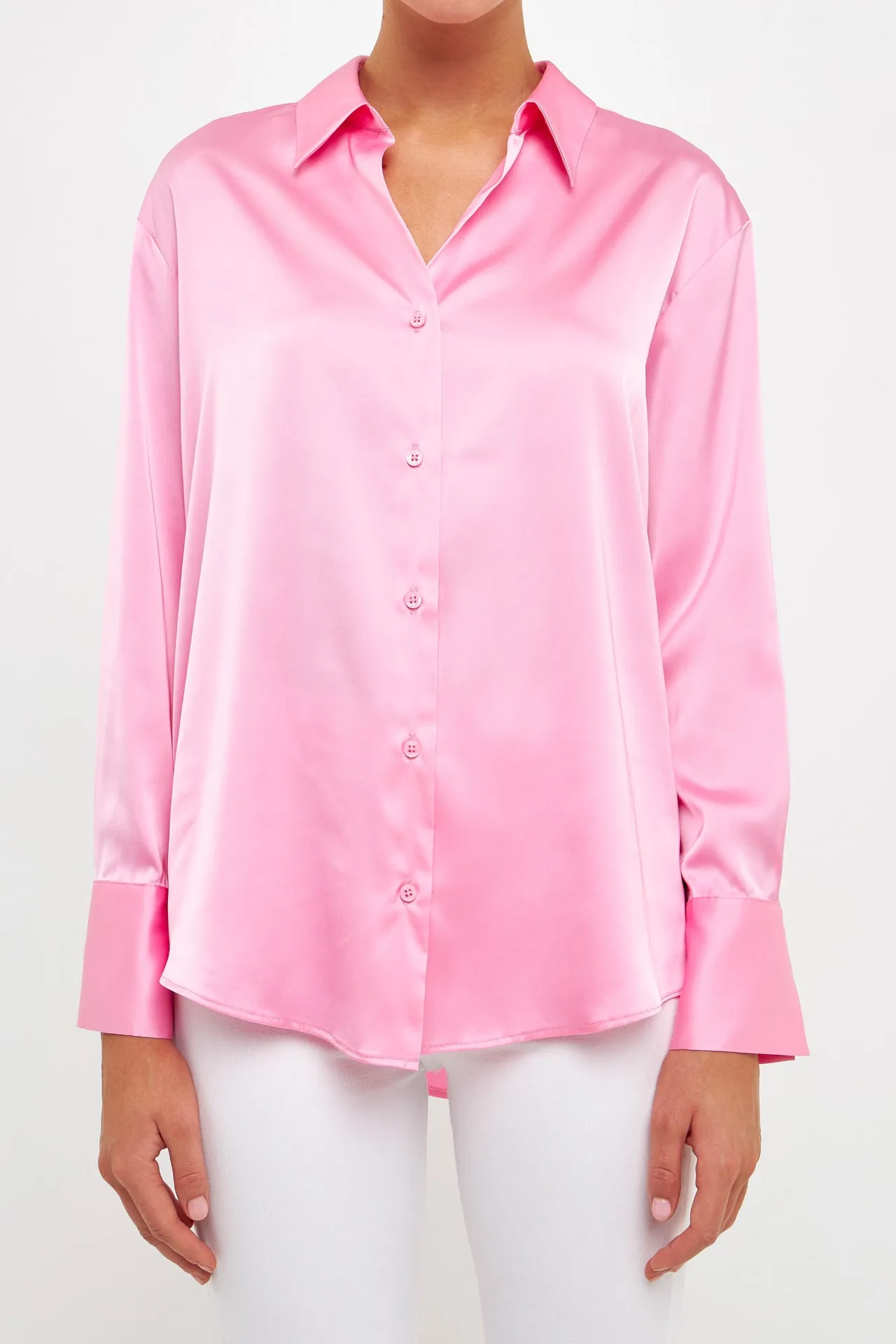Endless Rose - Silky Button up Top