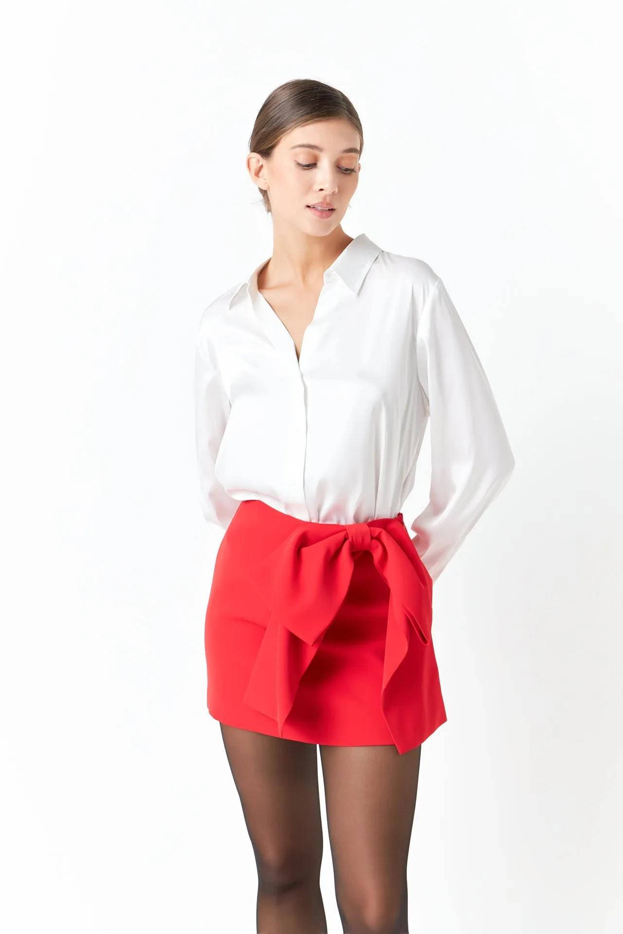 Endless Rose - Silky Button up Top