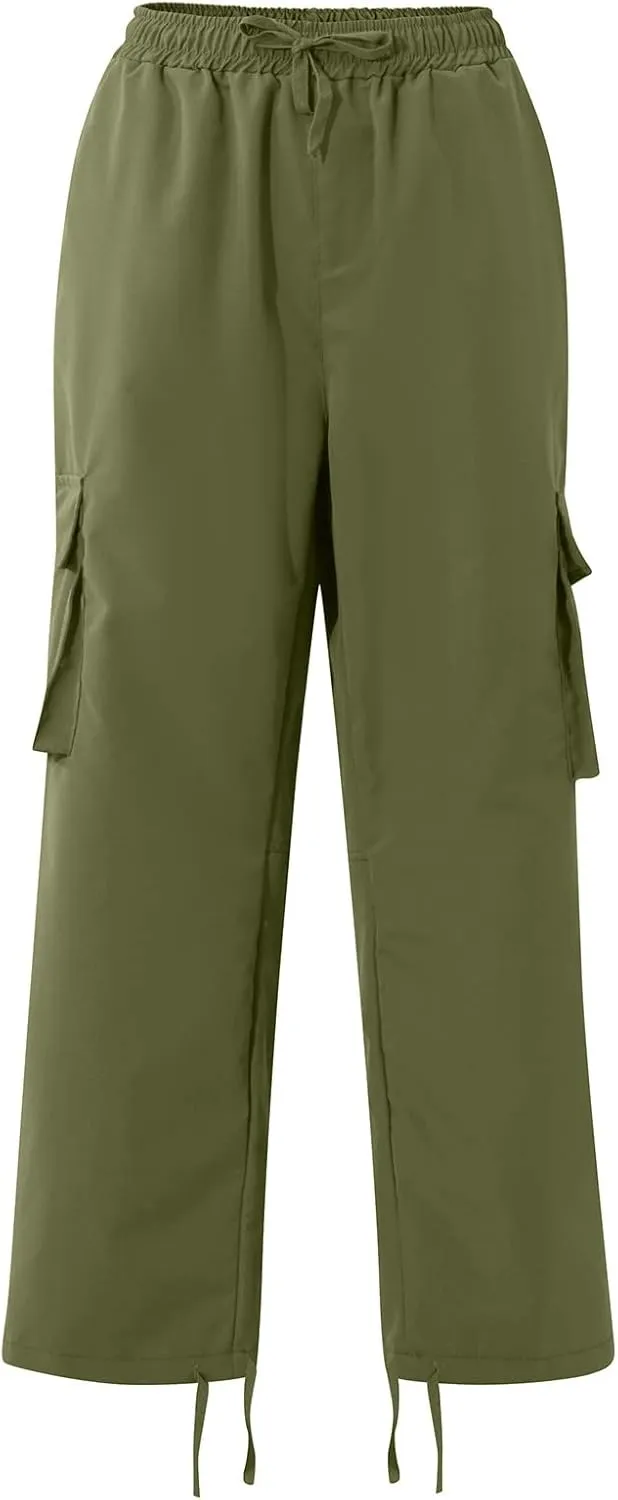 GOFULY Mens Cargo Pants Baggy Fashion Sweatpants with Pockets and Draw String with Pocket Casual Pants Joggers Trousers
