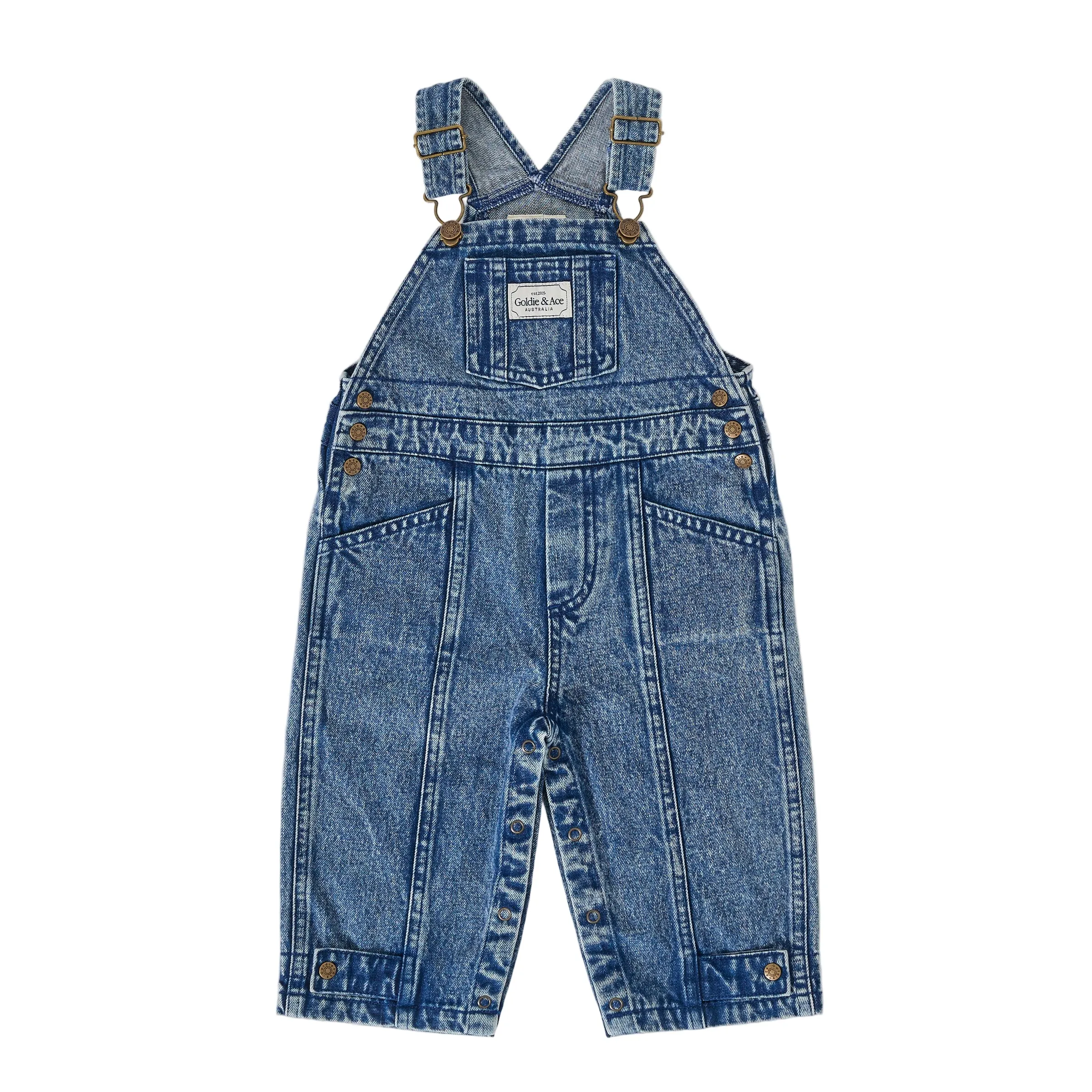 Goldie   Ace Blake Vintage Washed Denim Overalls