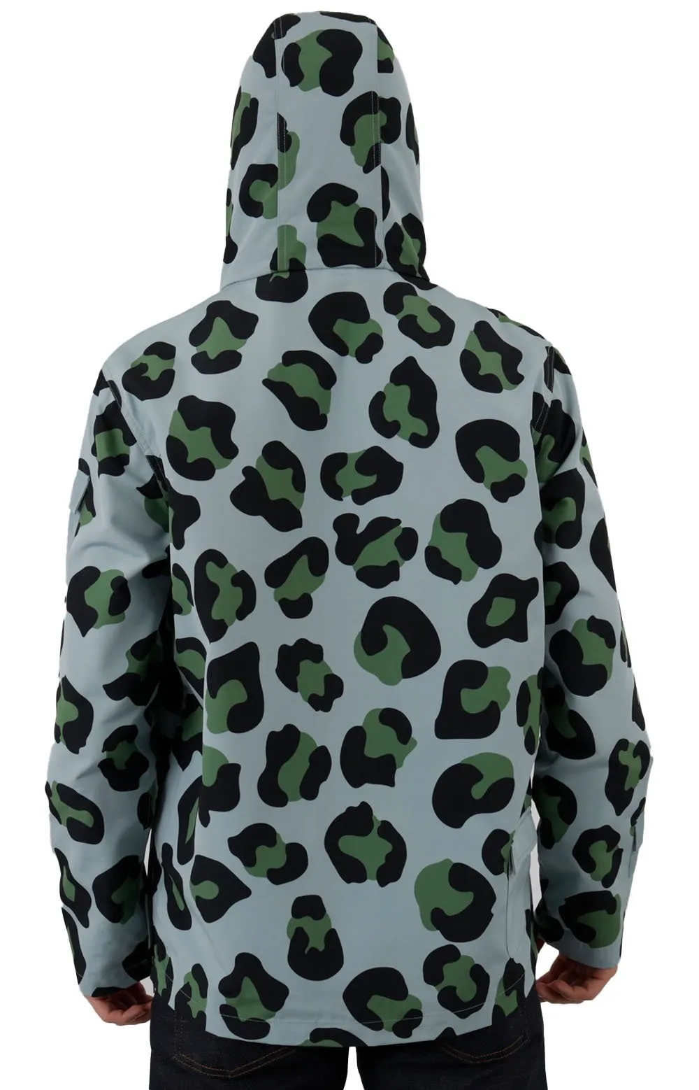 Ice Leopard Print Coastal Utility Jacket