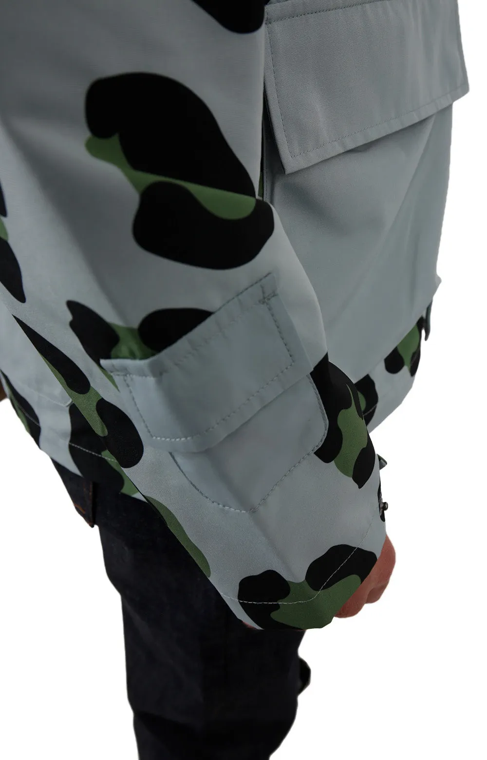 Ice Leopard Print Coastal Utility Jacket