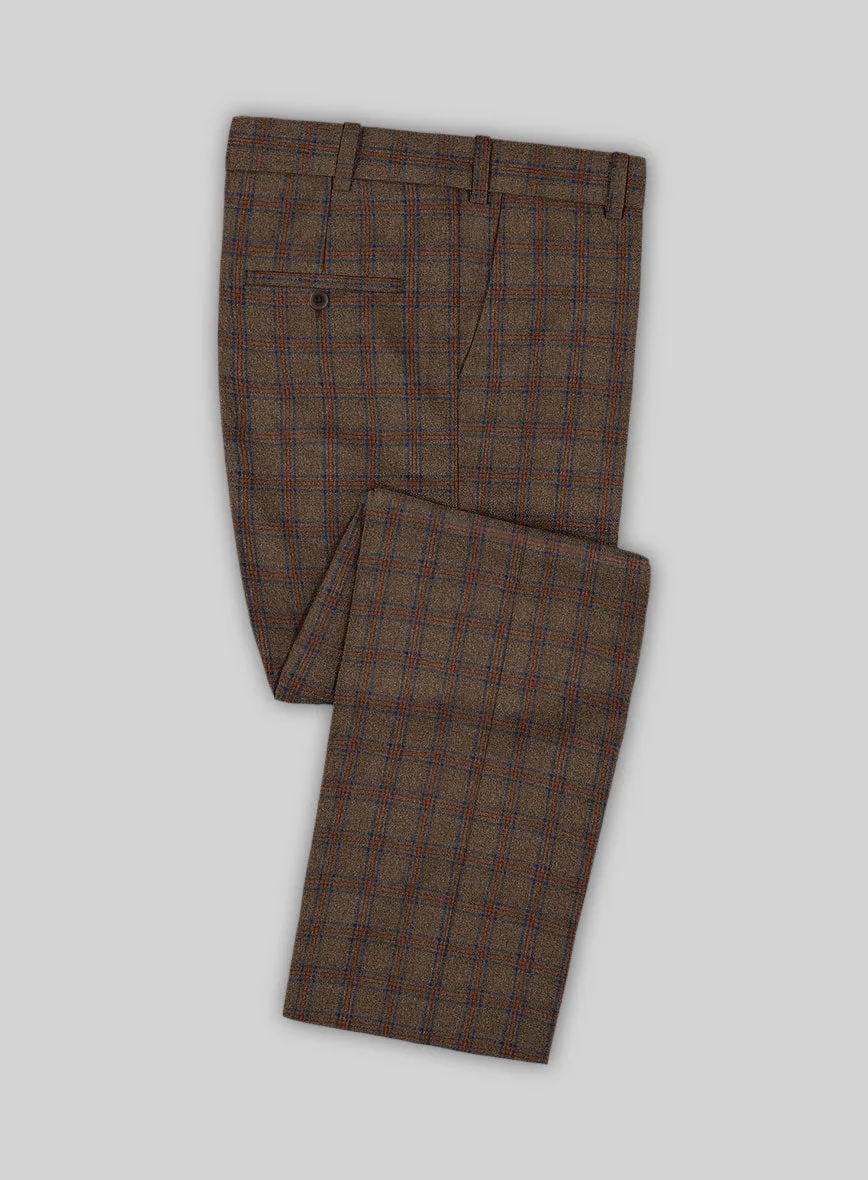 Italian Iana Brown Wool Pants