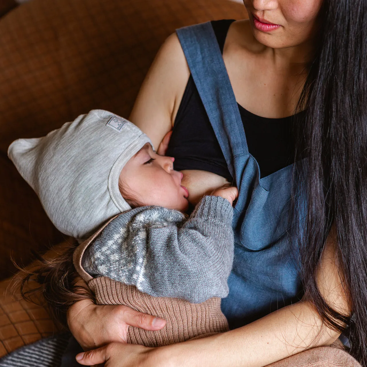 Mamiko Apron Dress - 100% Linen - Cinnamon Dust (Women S-XL)