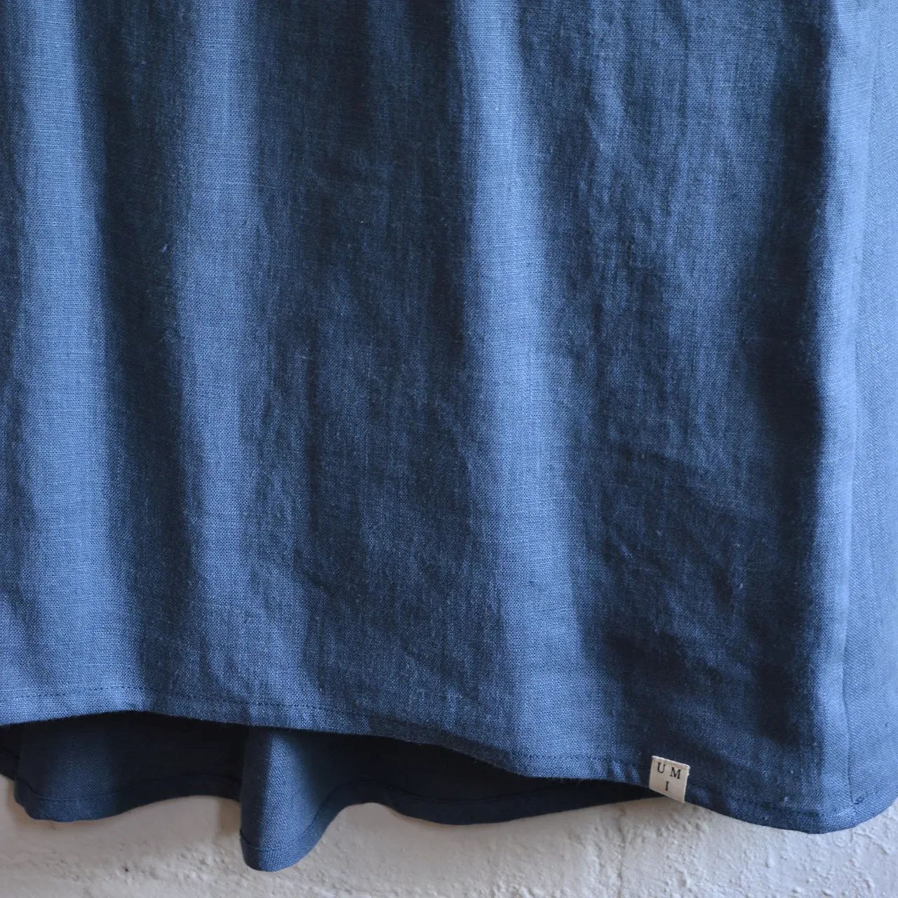 Mamiko Linen Apron Dress - Autumn Sea (Women)
