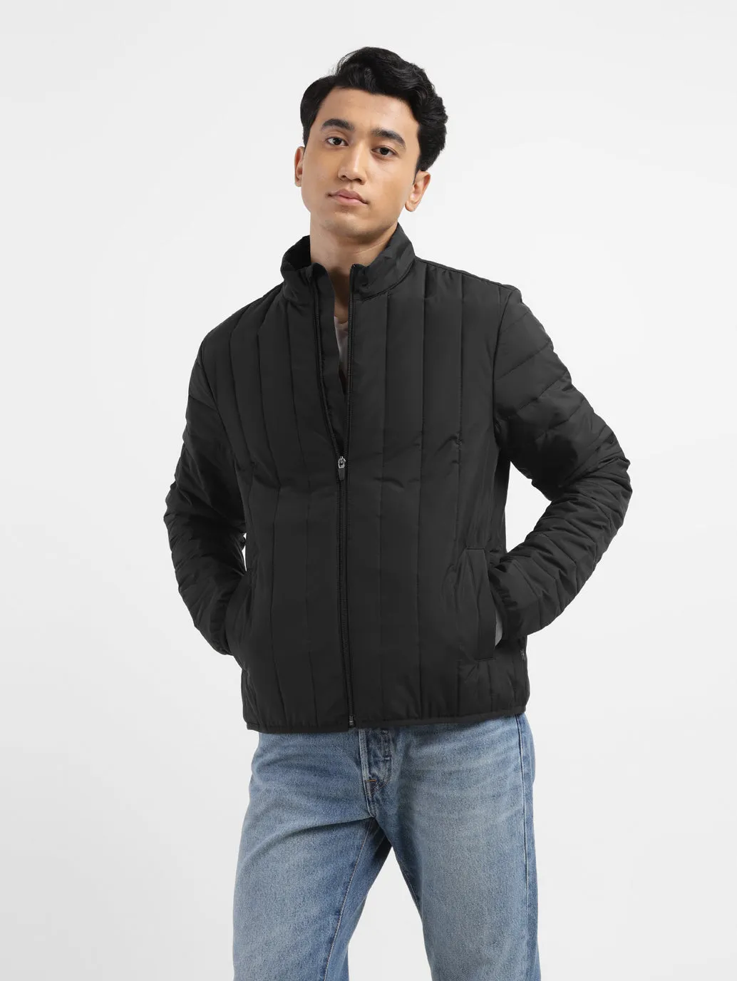 Men's Solid Padded Jacket