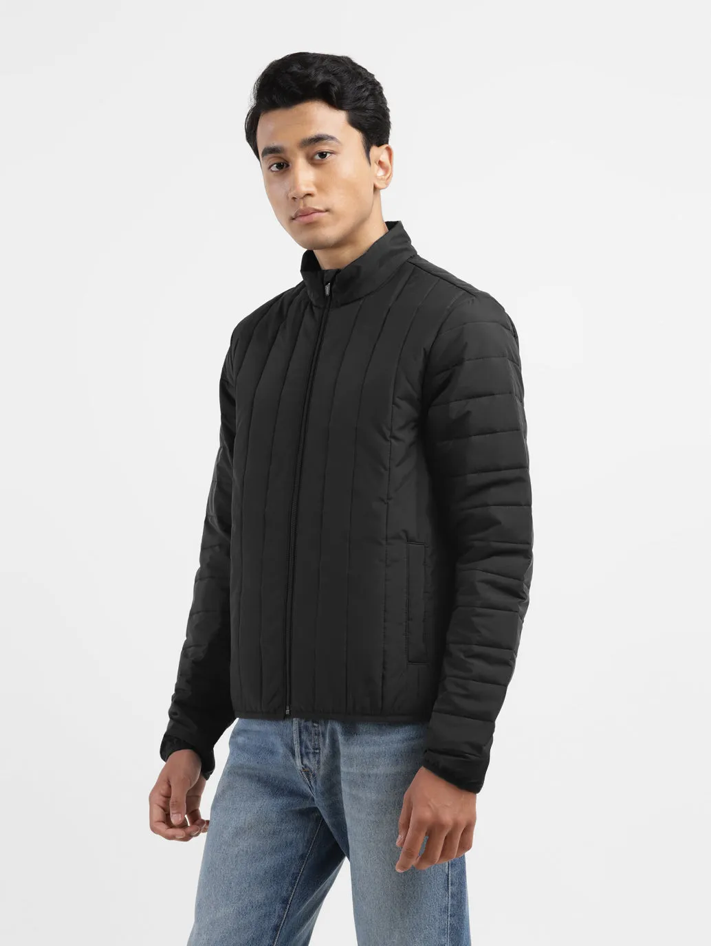 Men's Solid Padded Jacket