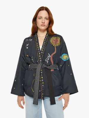 Monoki Karma Silk Kimono - Black