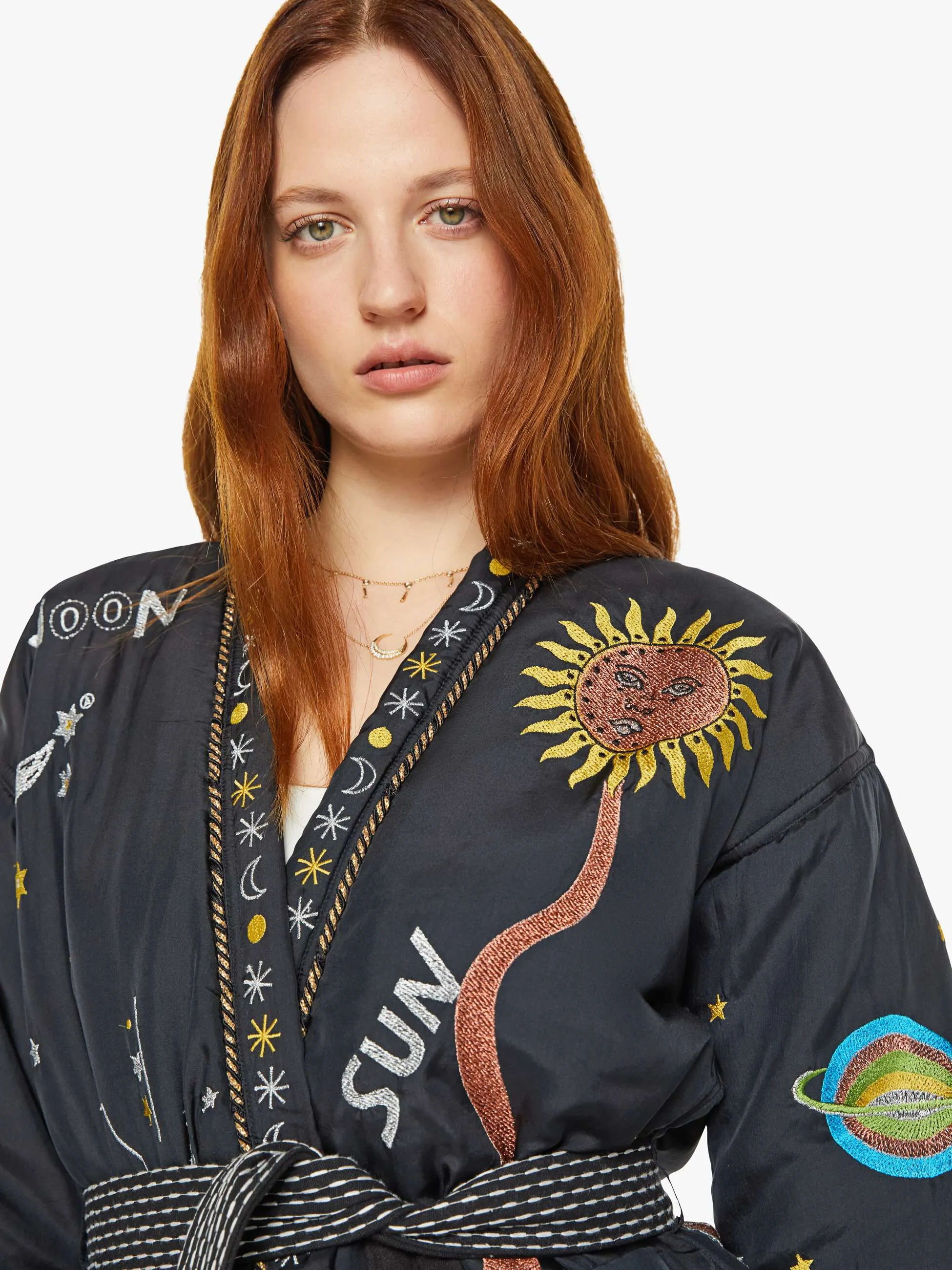 Monoki Karma Silk Kimono - Black