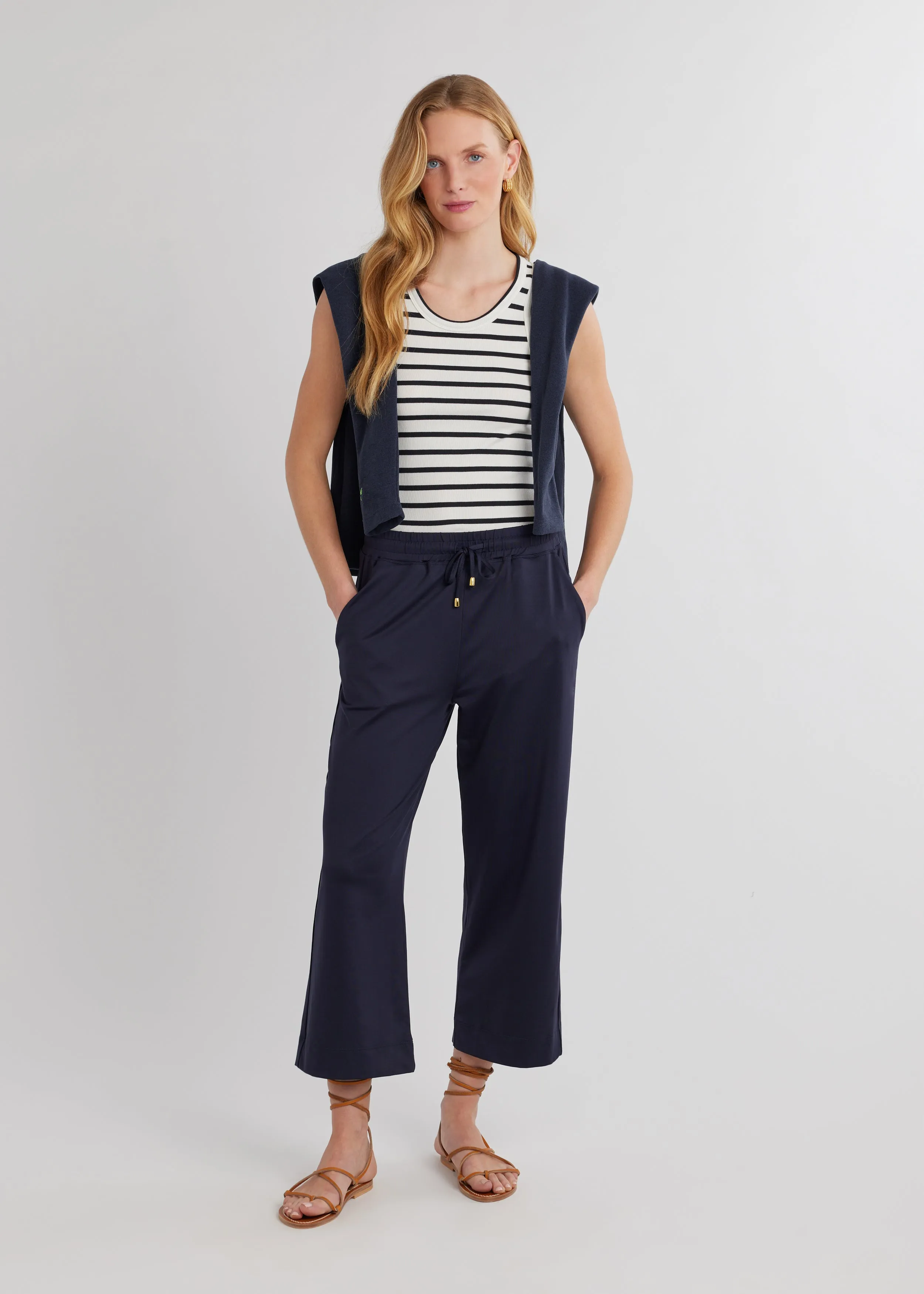 Palisades Pant in Repreve® Stretch (Navy)