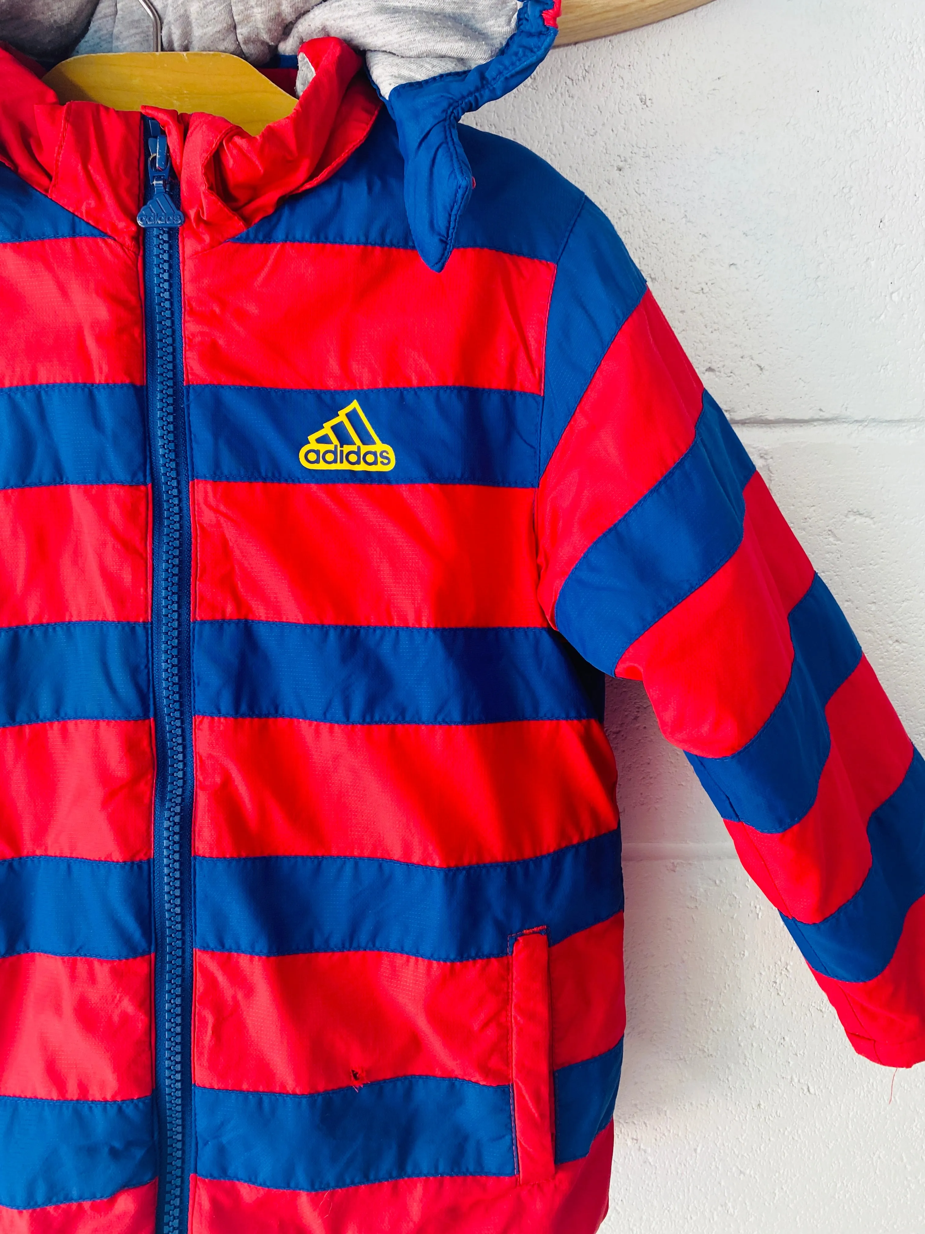 Red   Blue Stripe Padded Jacket, 5 years (104)