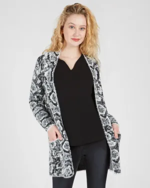 REN6782 Snake Print Cardigan