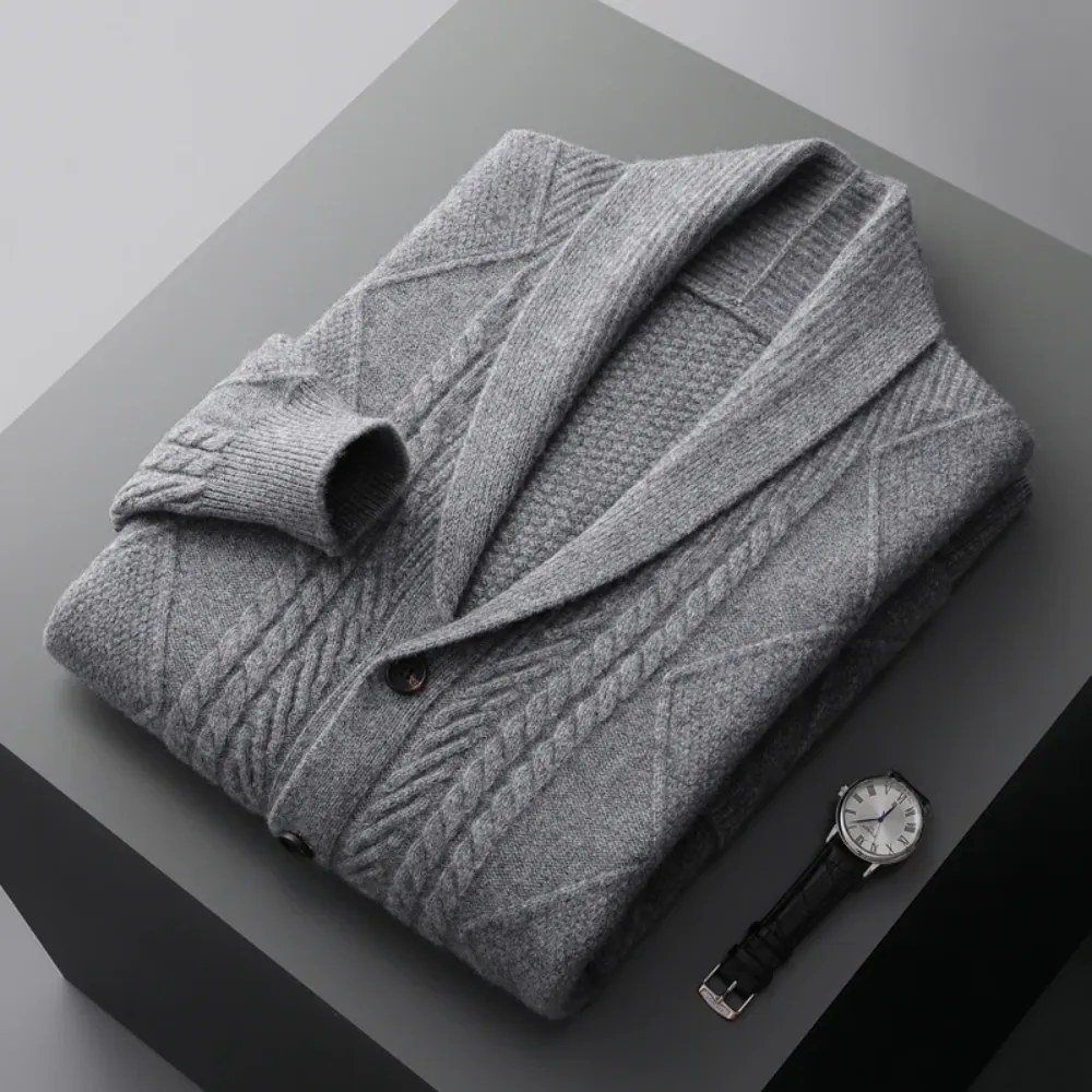 Savoca Merino Wool Cardigan