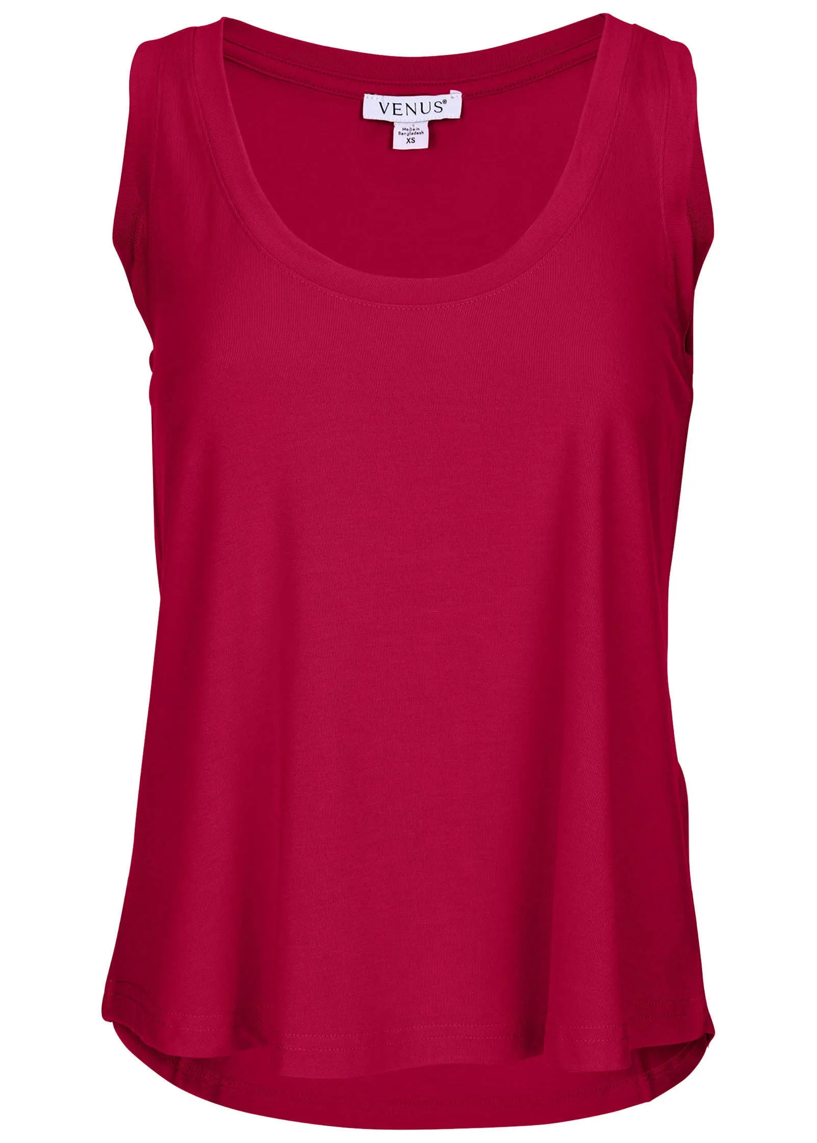 Scoop Neck Tank - Red