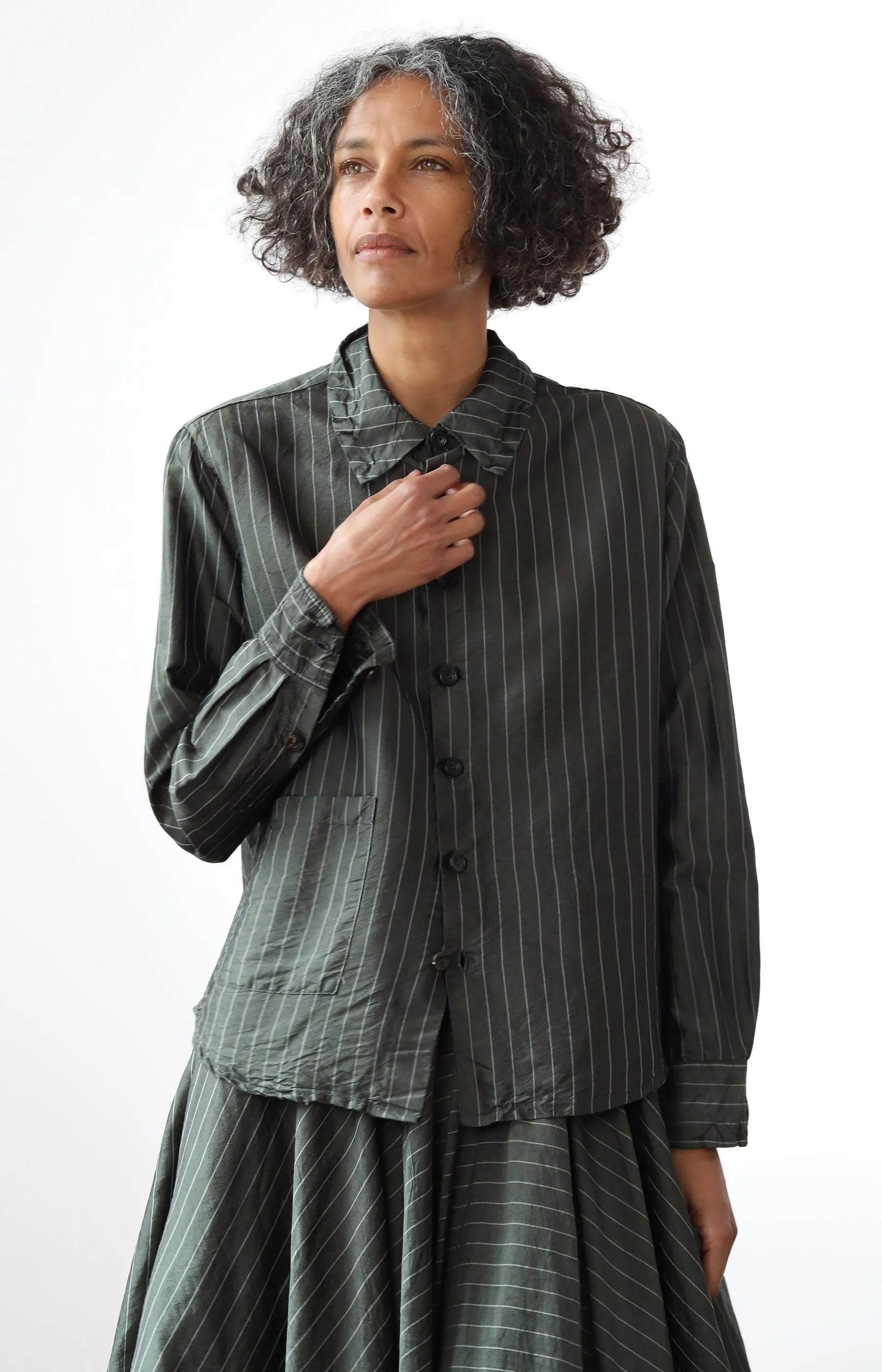 Silk Stripe Shirt