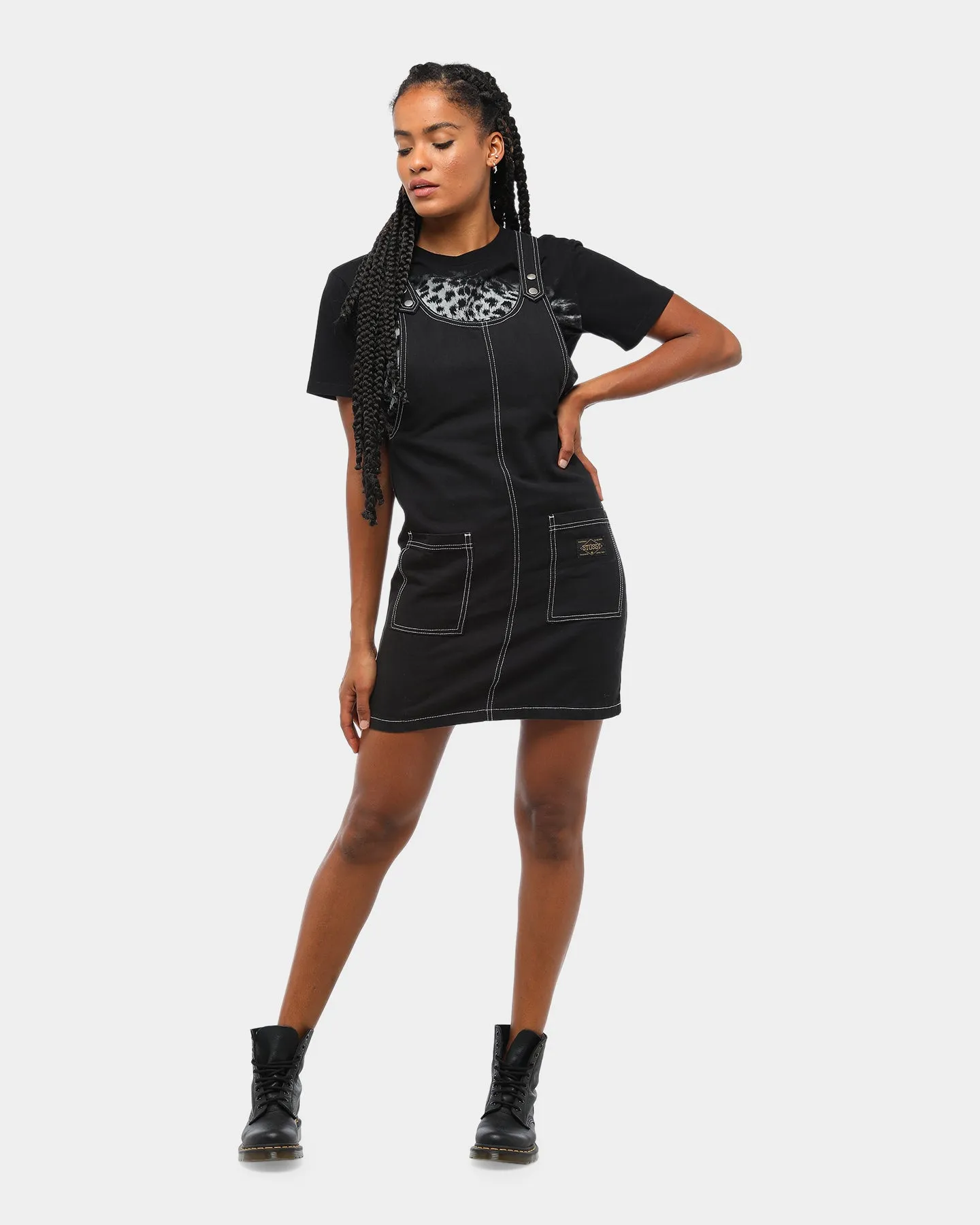 Stussy Women's Mason Pinafore Black